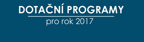 Dotační programy pro rok 2017