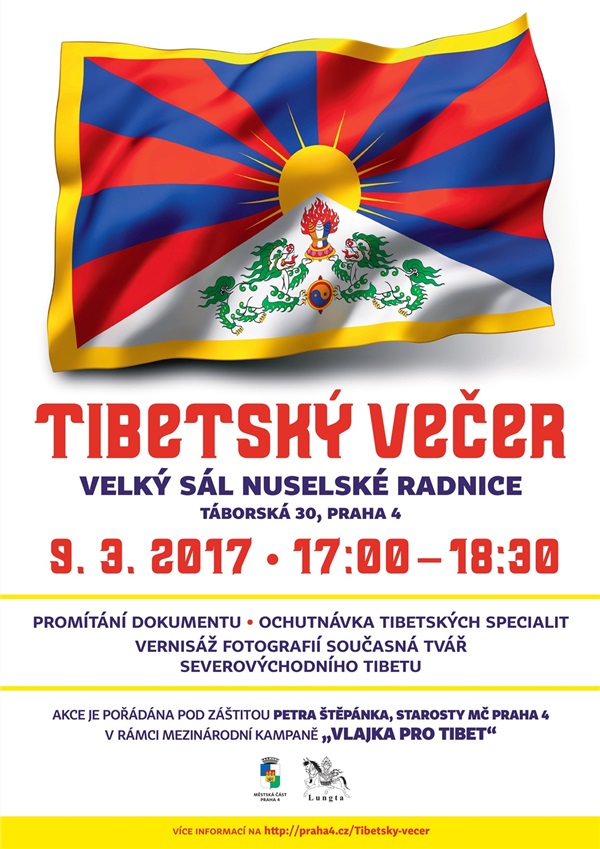 pozvánka vlajka tibetu