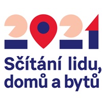 Sčítání lidu, domů a bytů 2021 - LOGO - SLDB