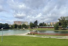 Koupaliště Lhotka před znovuzahájením sezóny v srpnu 2023