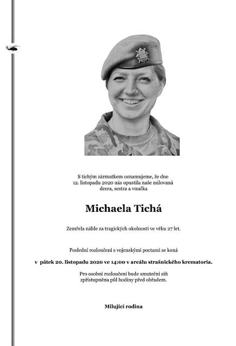 Poslední rozloučení s rotmistryní Michaelou Tichou Poslední rozloučení s rotmistryní Michaelou Tichou