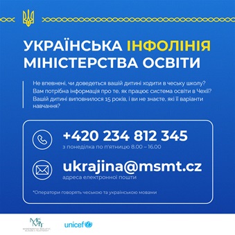 zřízení linky pomoci ukrajinským rodinám 