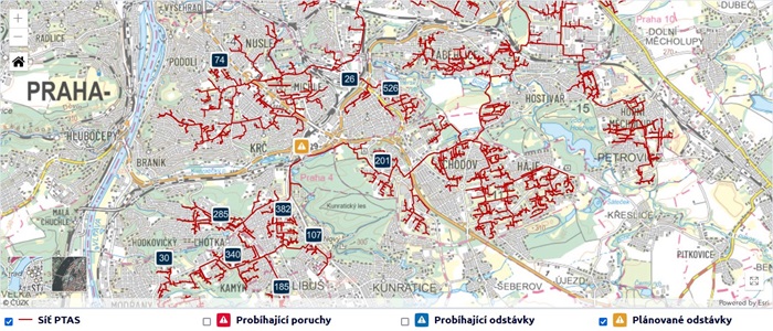 PTAS - plánované odstávky 2024 - filtr