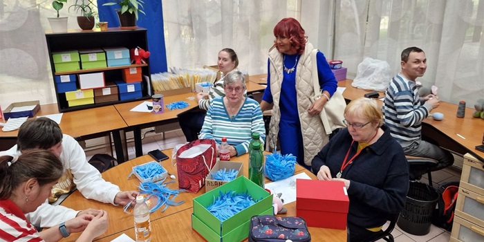 Chráněné dílny neziskové organizace PROSAZ v Pujmanové 1219/8 na Pankráci. 