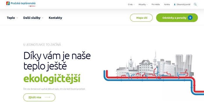 Pražská teplárenská ptas - web