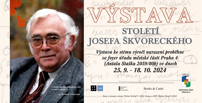 Století Josefa Škvoreckého-DL pozvánka vystava