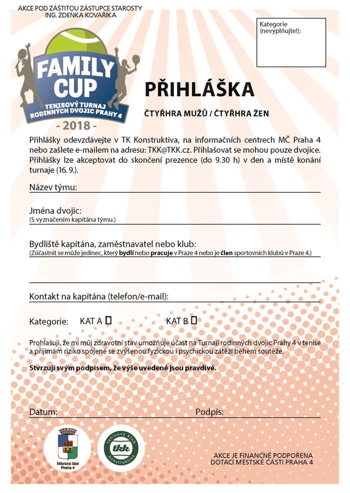 Family Cup turnaj rodinných dvojic