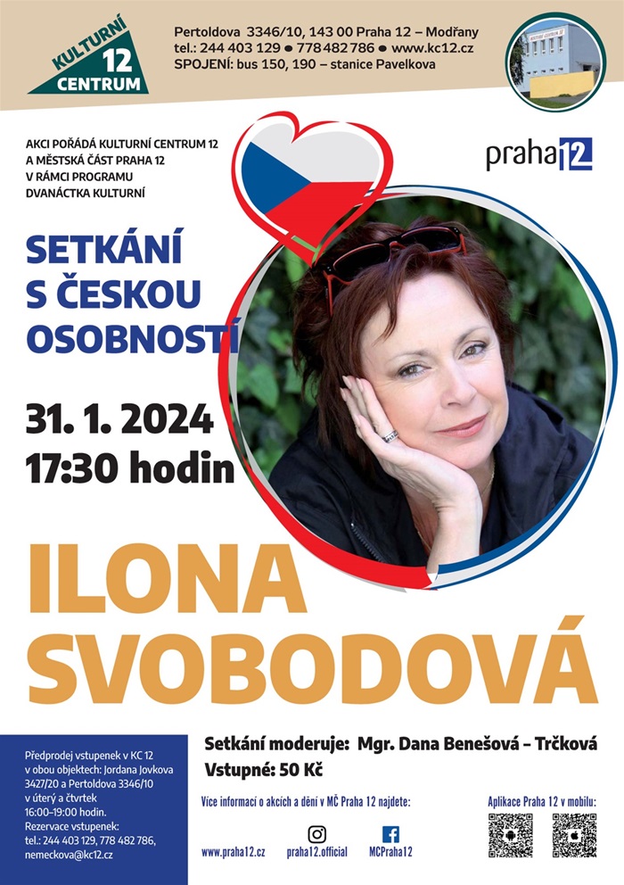 Setkání s českou osobností – Ilona Svobodová