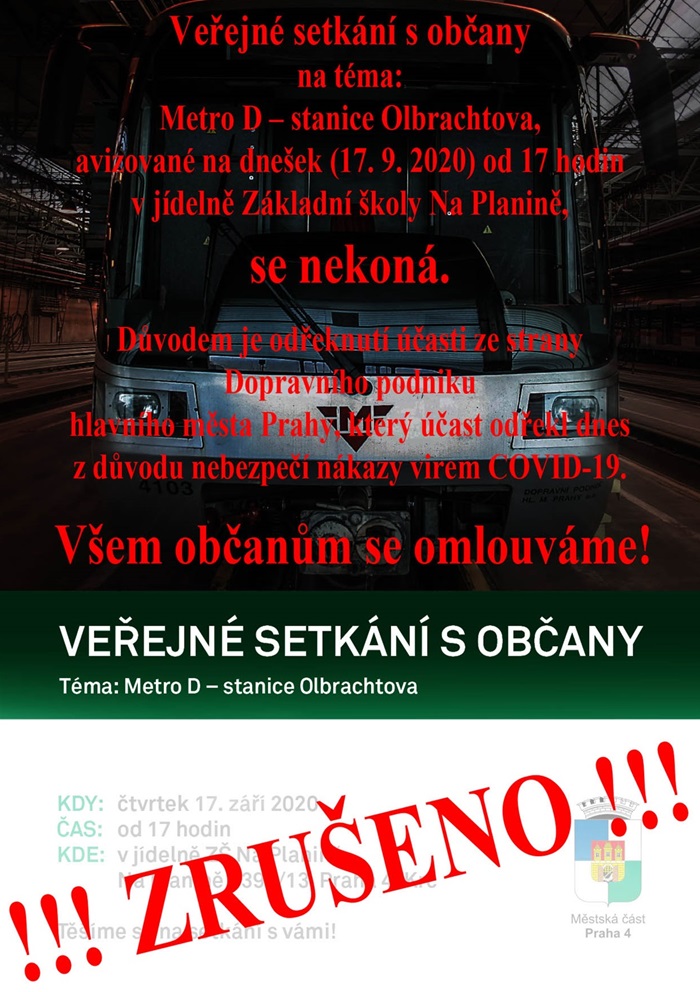 ZRUŠENÉ SETKÁNÍ