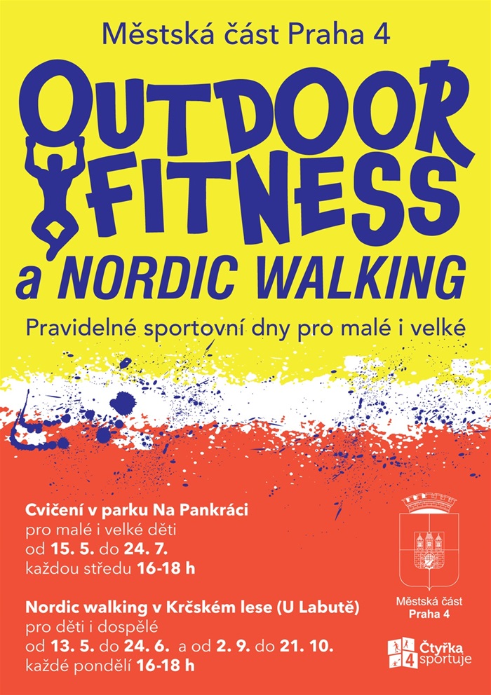 Outdoor fitness a Nordic walking opět na Praze 4