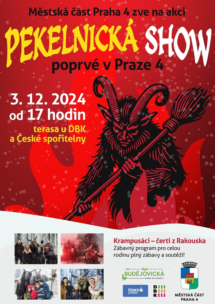 První pekelnická show přivede Krampusáky na Prahu 4!