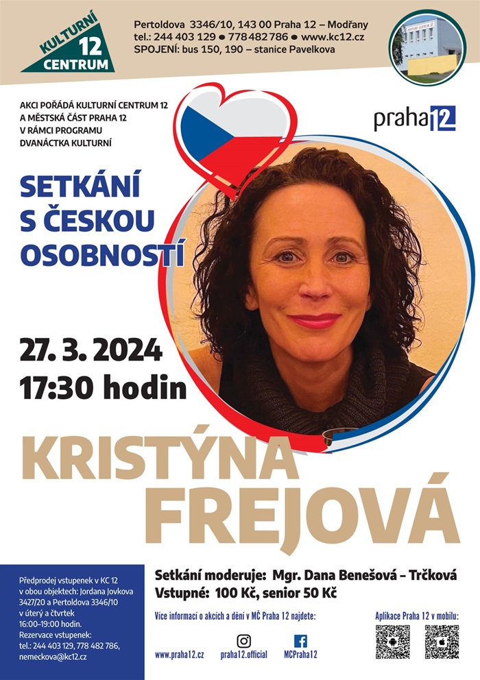 27.3.2024 Kristýna Frejová Setkání s osobností