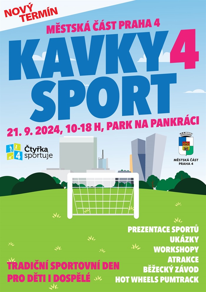 Kavky 4 sport – Důvod, proč zamířit v sobotu do parku Na Pankráci