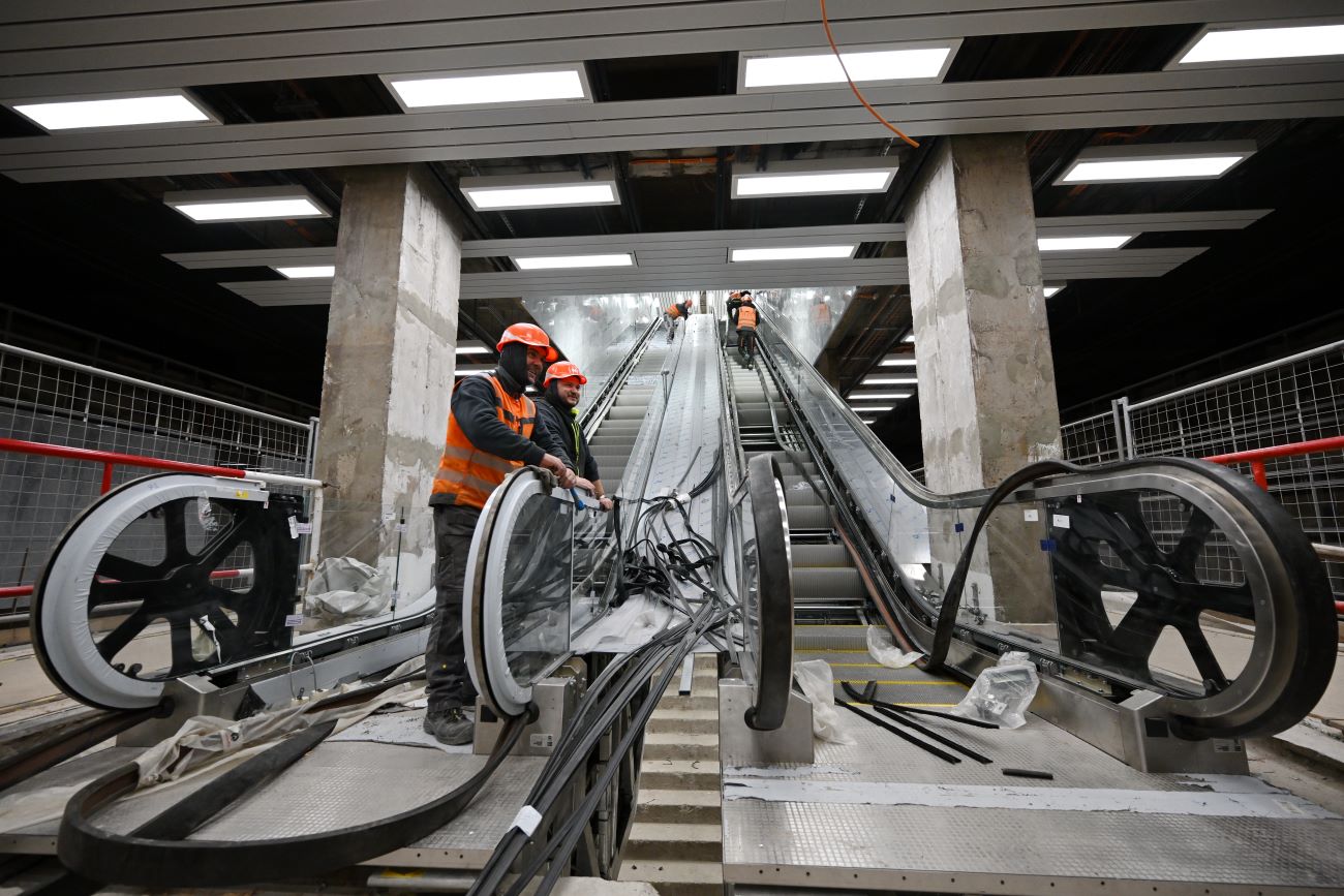 Rekonstrukce stanice metra C Pankrác.012